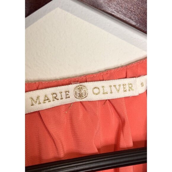 Marie Oliver Pink Wrap Textured Blouse Size S - Picture 5 of 5